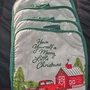 4 Country Christmas Pot Holder